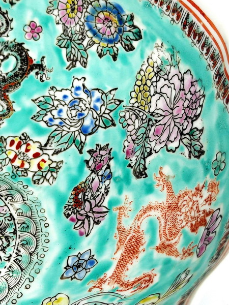 ชามจีนโบราณ-ลายดอกโบตั๋นชุด10 ใบ (Ancient Chinese Porcelain Bowl)