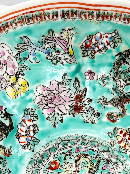 ชามจีนโบราณ-ลายดอกโบตั๋นชุด10 ใบ (Ancient Chinese Porcelain Bowl)