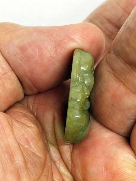 จี้พระสังกัจจายน์หยกพม่า (Burmese Jade Smiling Buddha Pandant)