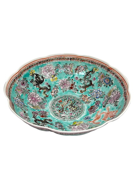 ชามจีนโบราณ-ลายดอกโบตั๋นชุด10 ใบ (Ancient Chinese Porcelain Bowl)