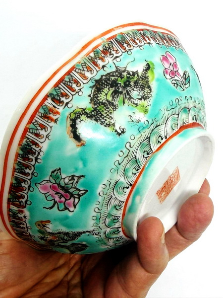 ชามจีนโบราณ-ลายดอกโบตั๋นชุด10 ใบ (Ancient Chinese Porcelain Bowl)